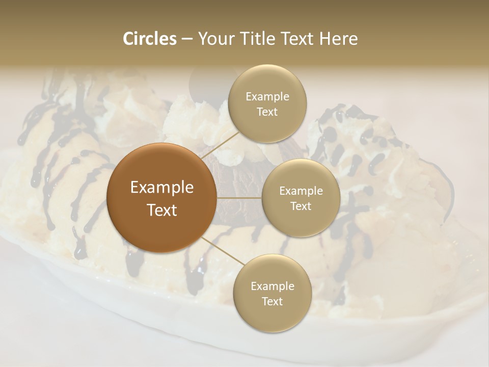 Banana Split Frosted Creamy PowerPoint Template