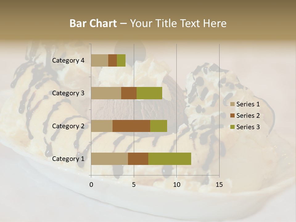 Banana Split Frosted Creamy PowerPoint Template