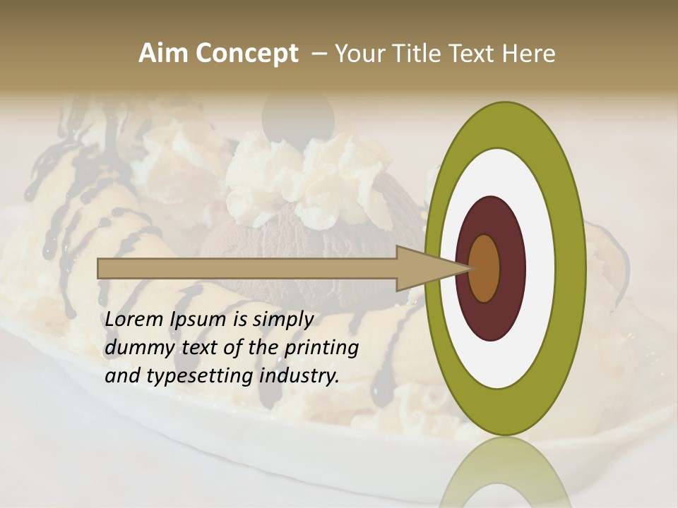 Banana Split Frosted Creamy PowerPoint Template