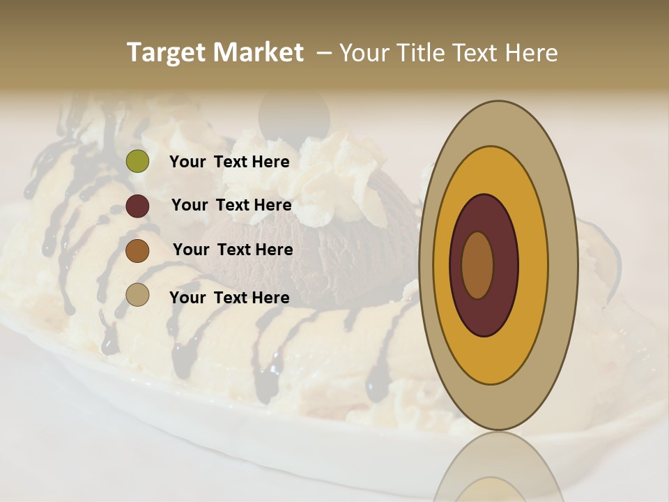 Banana Split Frosted Creamy PowerPoint Template