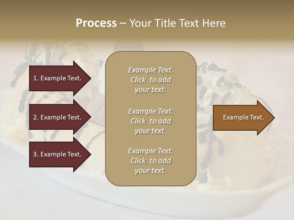 Banana Split Frosted Creamy PowerPoint Template