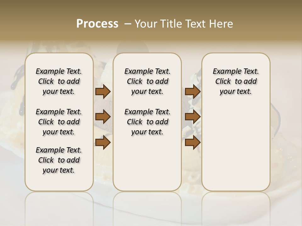 Banana Split Frosted Creamy PowerPoint Template