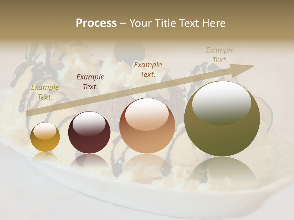 Banana Split Frosted Creamy PowerPoint Template