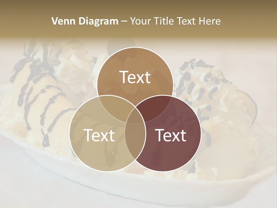 Banana Split Frosted Creamy PowerPoint Template