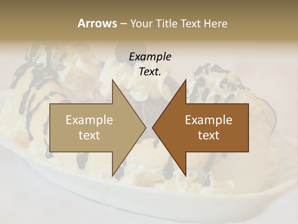 Banana Split Frosted Creamy PowerPoint Template