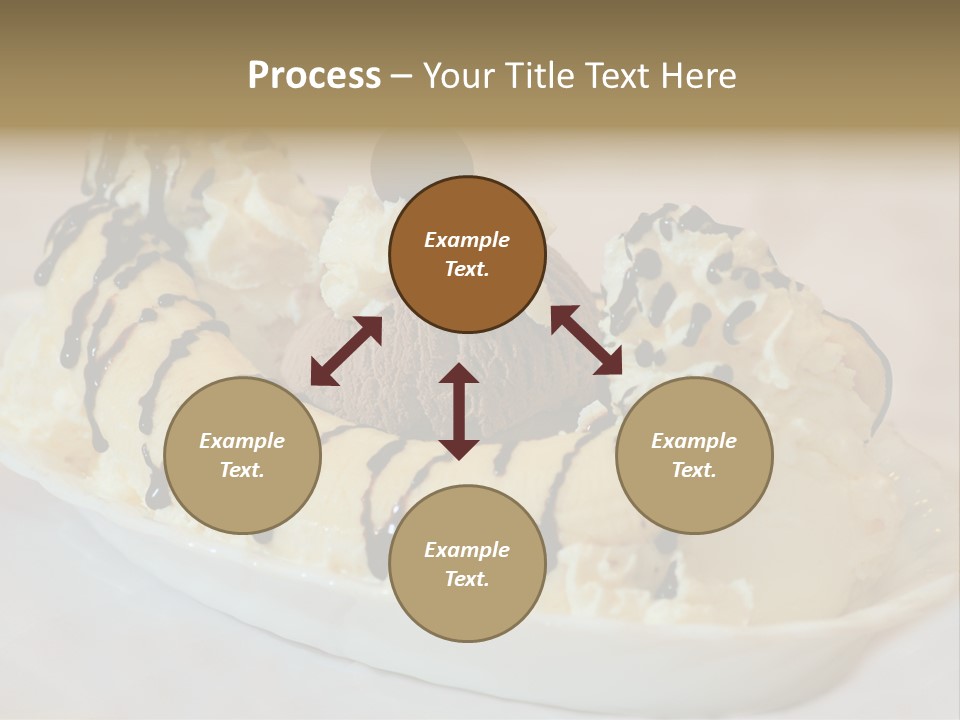 Banana Split Frosted Creamy PowerPoint Template