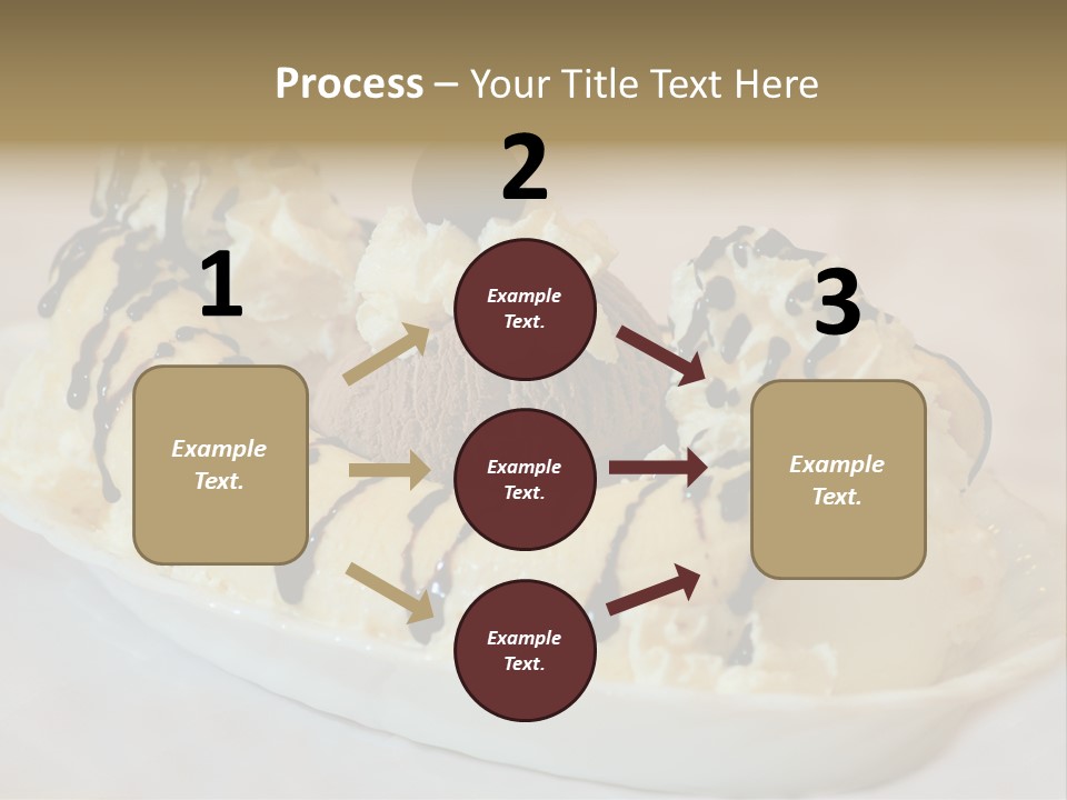 Banana Split Frosted Creamy PowerPoint Template