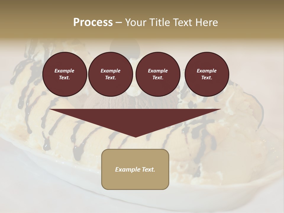 Banana Split Frosted Creamy PowerPoint Template