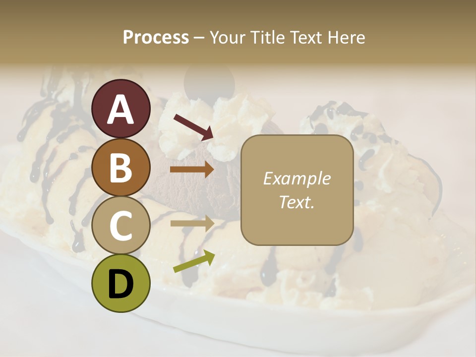 Banana Split Frosted Creamy PowerPoint Template