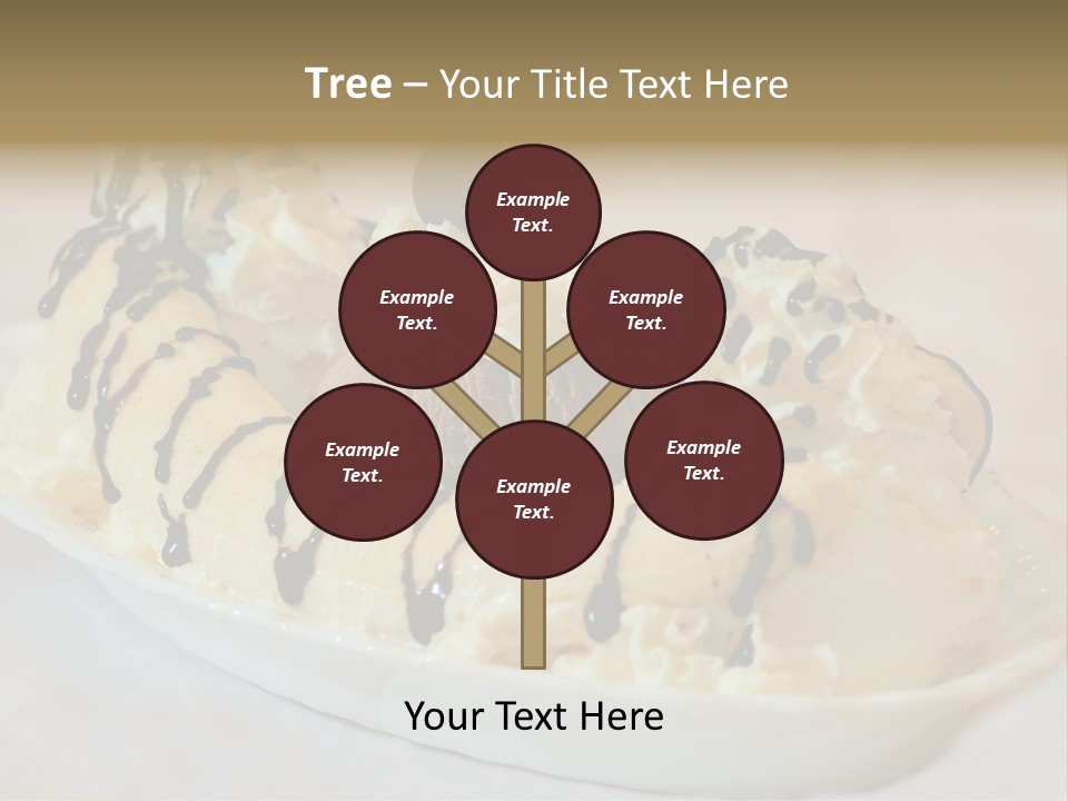 Banana Split Frosted Creamy PowerPoint Template