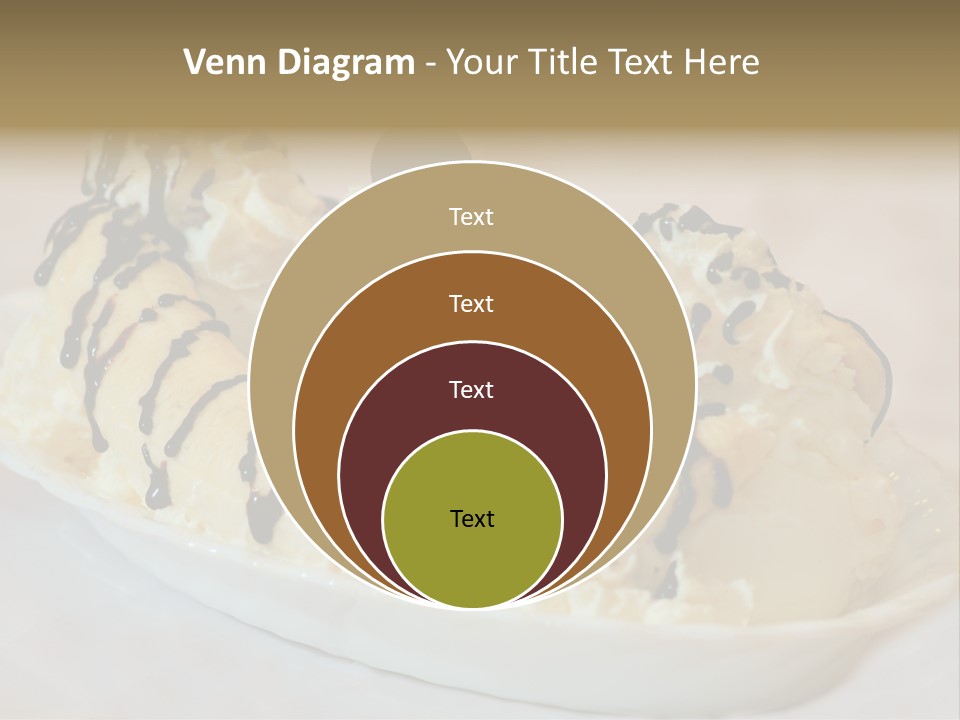 Banana Split Frosted Creamy PowerPoint Template