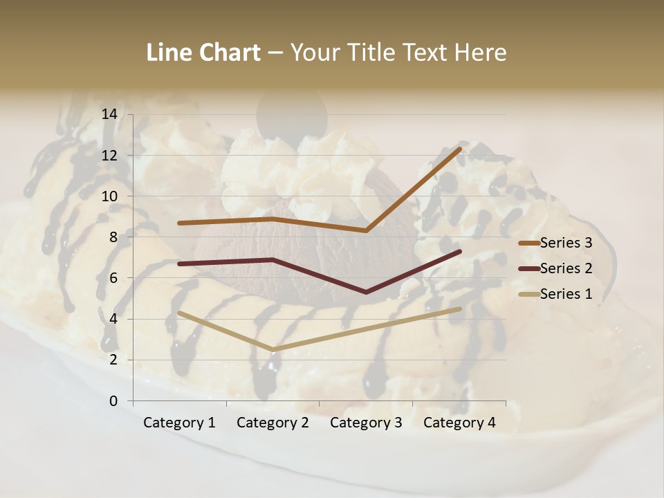Banana Split Frosted Creamy PowerPoint Template