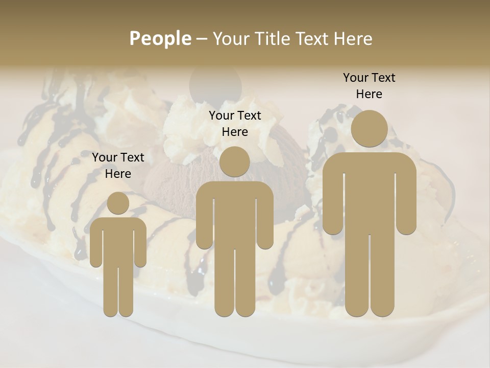 Banana Split Frosted Creamy PowerPoint Template