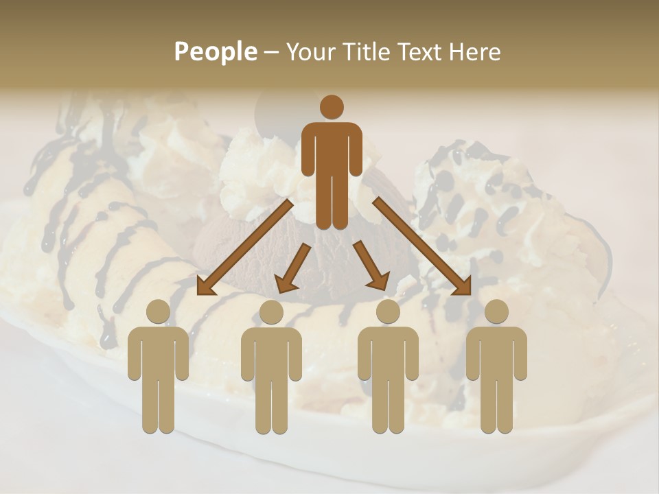 Banana Split Frosted Creamy PowerPoint Template