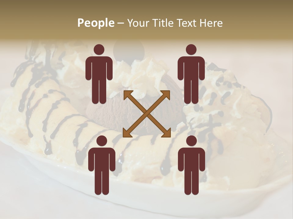 Banana Split Frosted Creamy PowerPoint Template