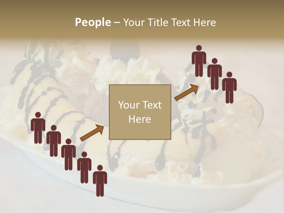 Banana Split Frosted Creamy PowerPoint Template