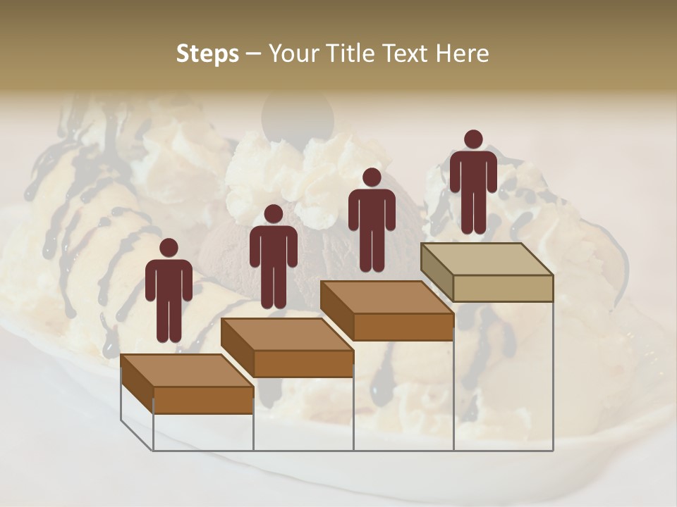 Banana Split Frosted Creamy PowerPoint Template