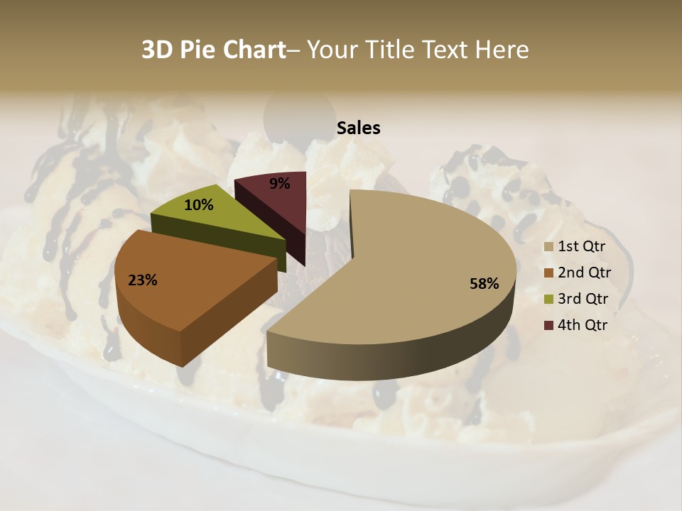 Banana Split Frosted Creamy PowerPoint Template