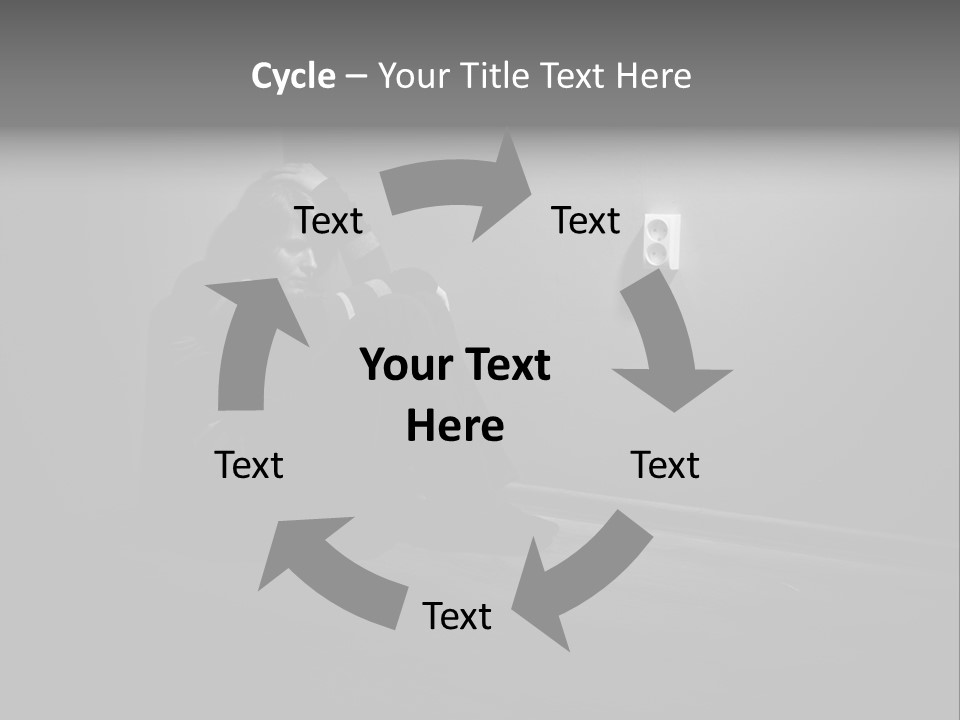 Contemplation Child Sadness PowerPoint Template