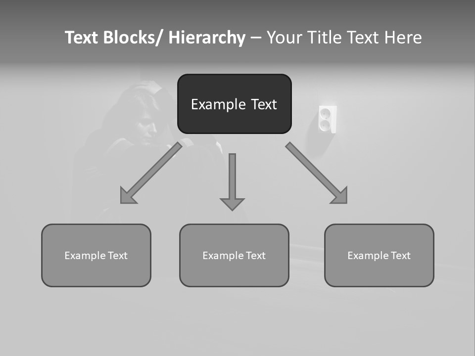Contemplation Child Sadness PowerPoint Template