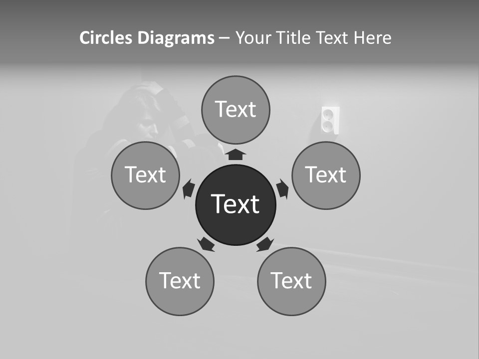Contemplation Child Sadness PowerPoint Template