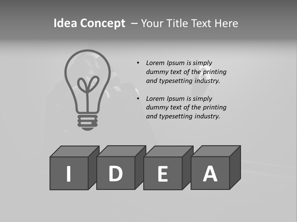 Contemplation Child Sadness PowerPoint Template