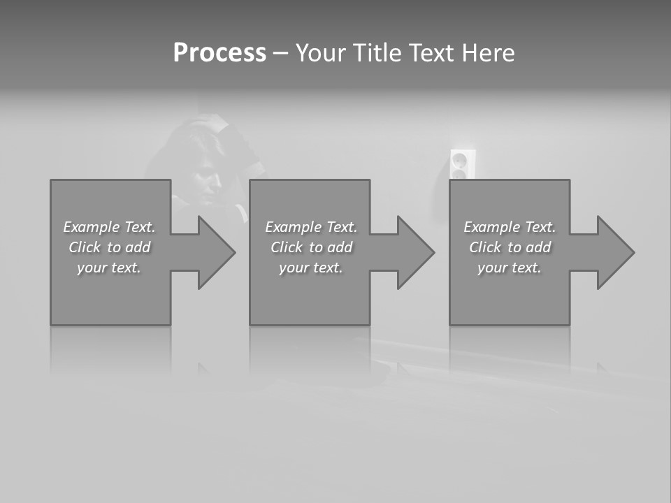 Contemplation Child Sadness PowerPoint Template