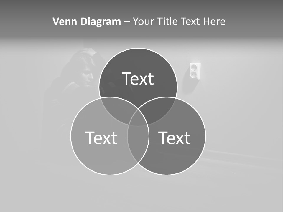 Contemplation Child Sadness PowerPoint Template