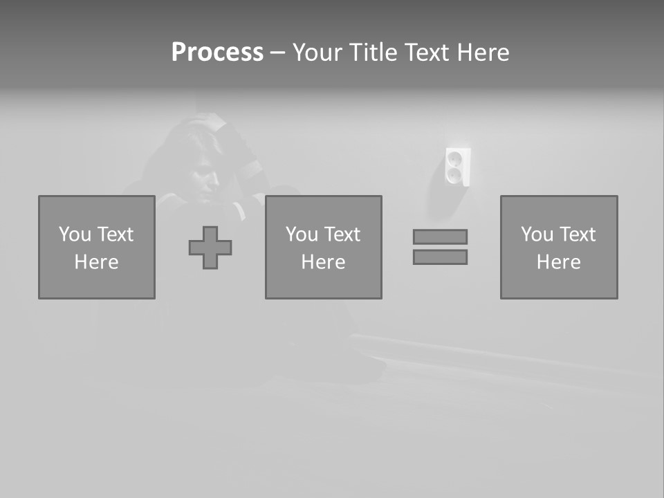 Contemplation Child Sadness PowerPoint Template