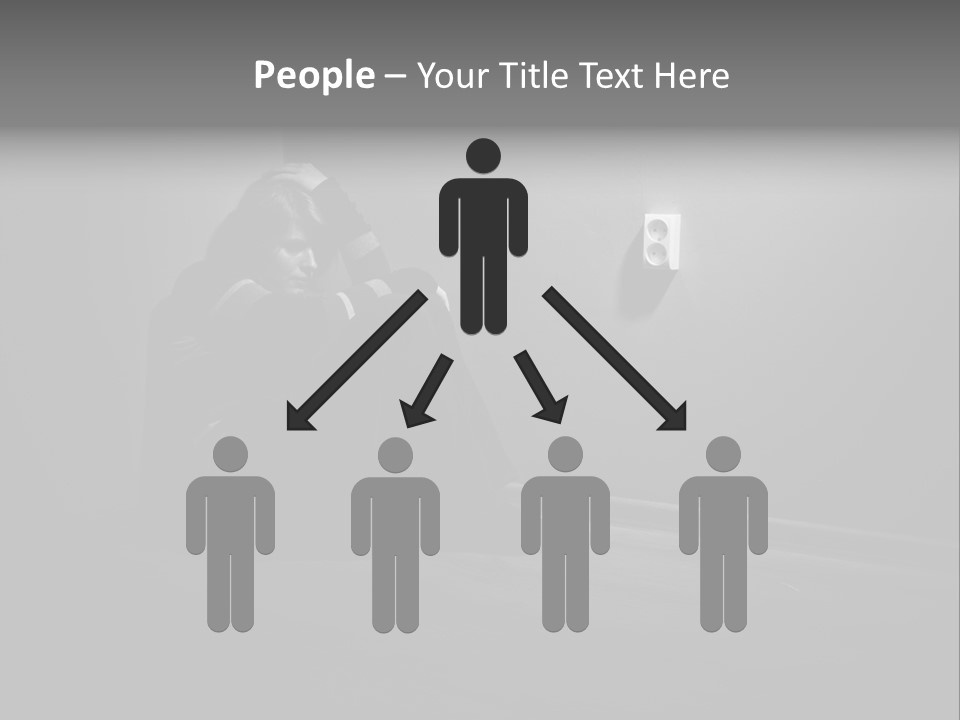 Contemplation Child Sadness PowerPoint Template