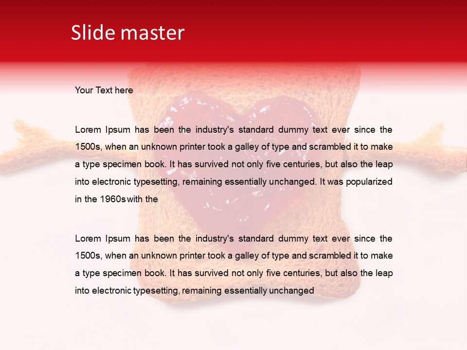 Strawberry Breakfast Symbol PowerPoint Template