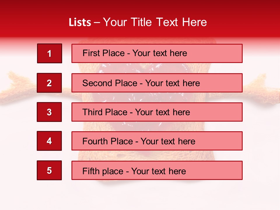 Strawberry Breakfast Symbol PowerPoint Template