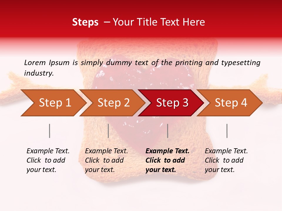 Strawberry Breakfast Symbol PowerPoint Template