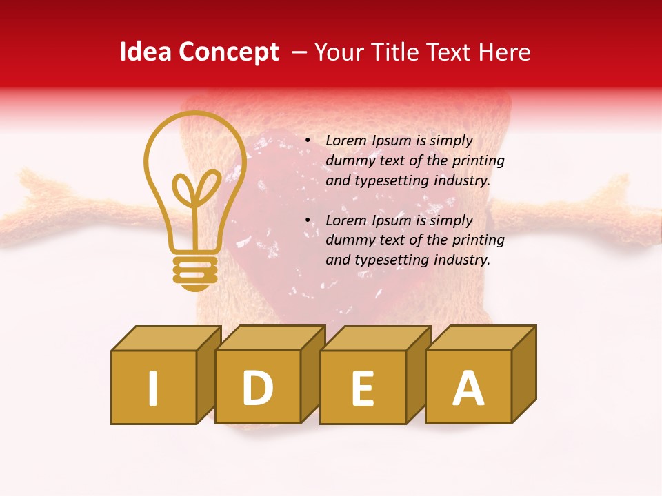 Strawberry Breakfast Symbol PowerPoint Template
