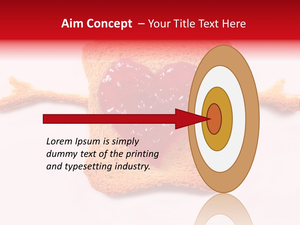 Strawberry Breakfast Symbol PowerPoint Template