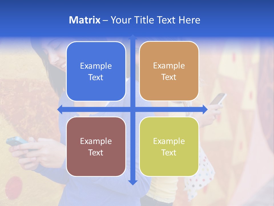 Cute Friendship Horizontal PowerPoint Template
