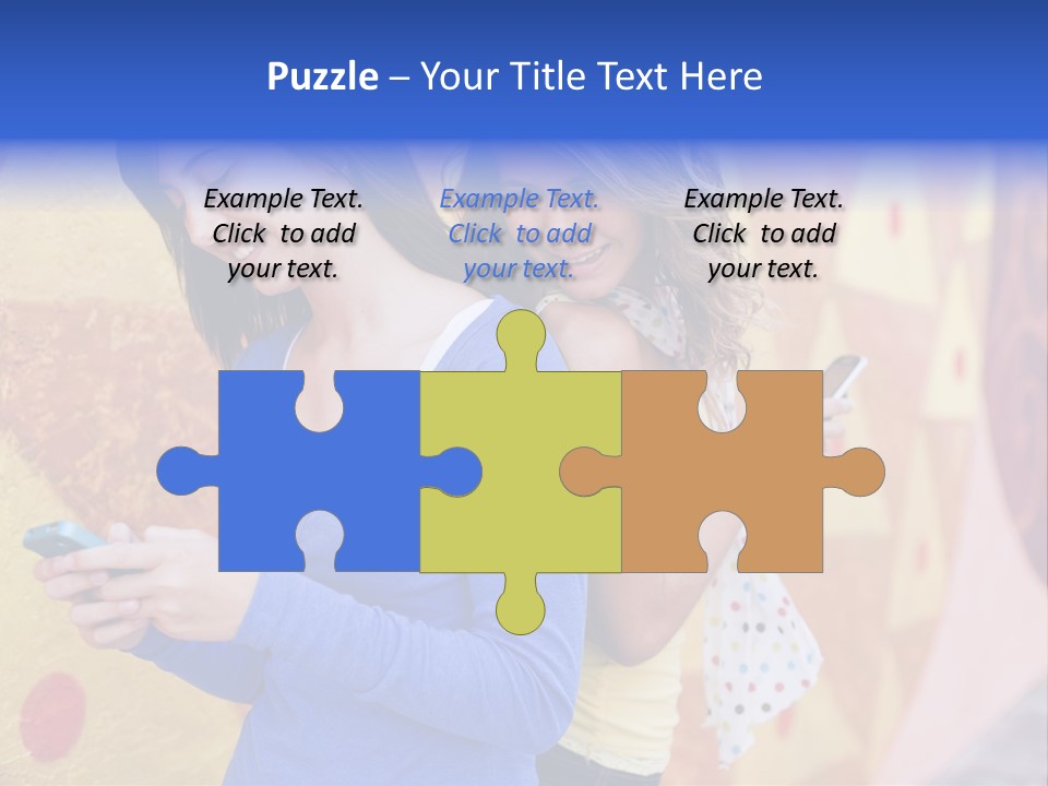 Cute Friendship Horizontal PowerPoint Template