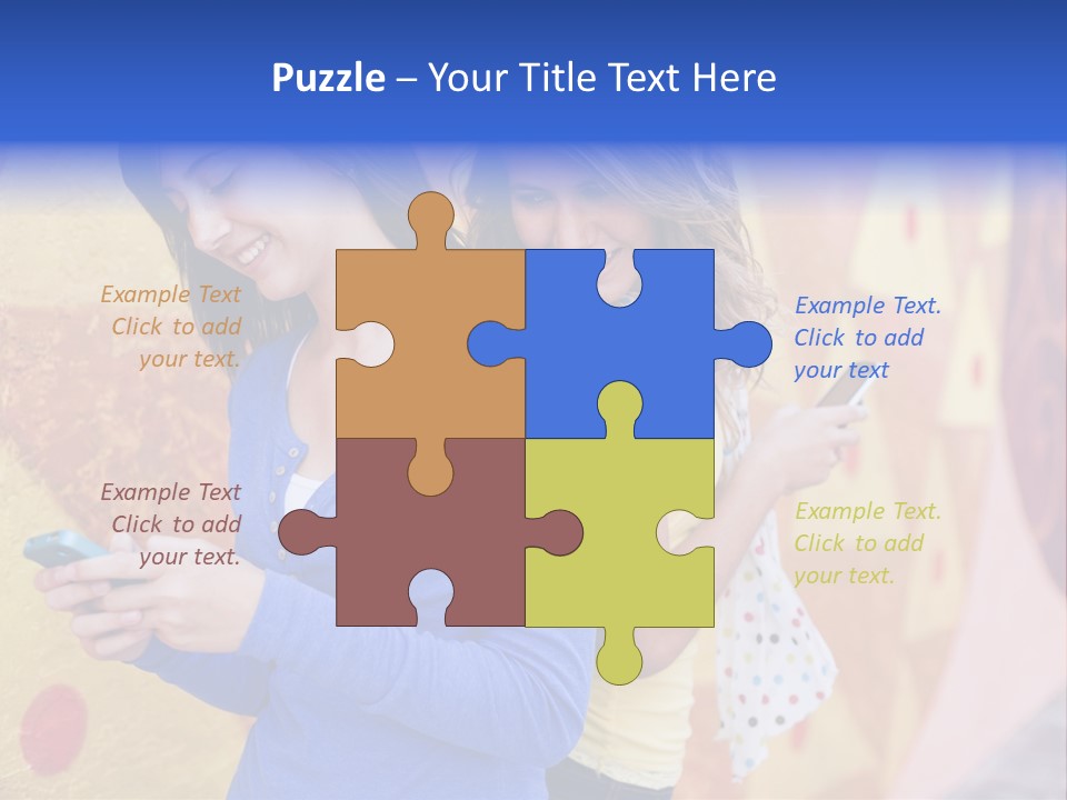 Cute Friendship Horizontal PowerPoint Template