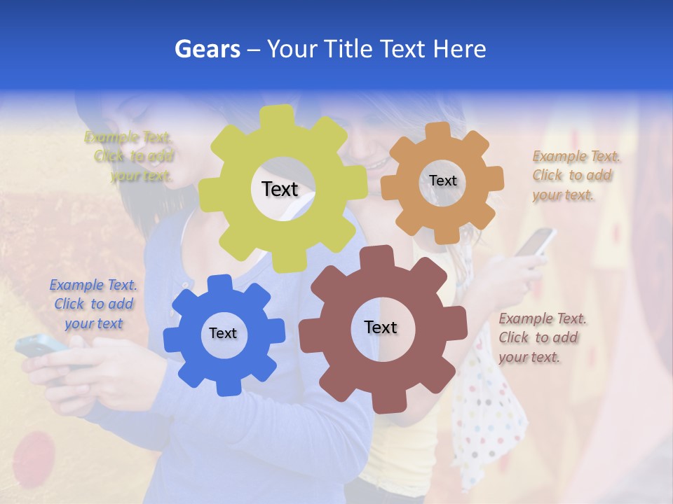 Cute Friendship Horizontal PowerPoint Template