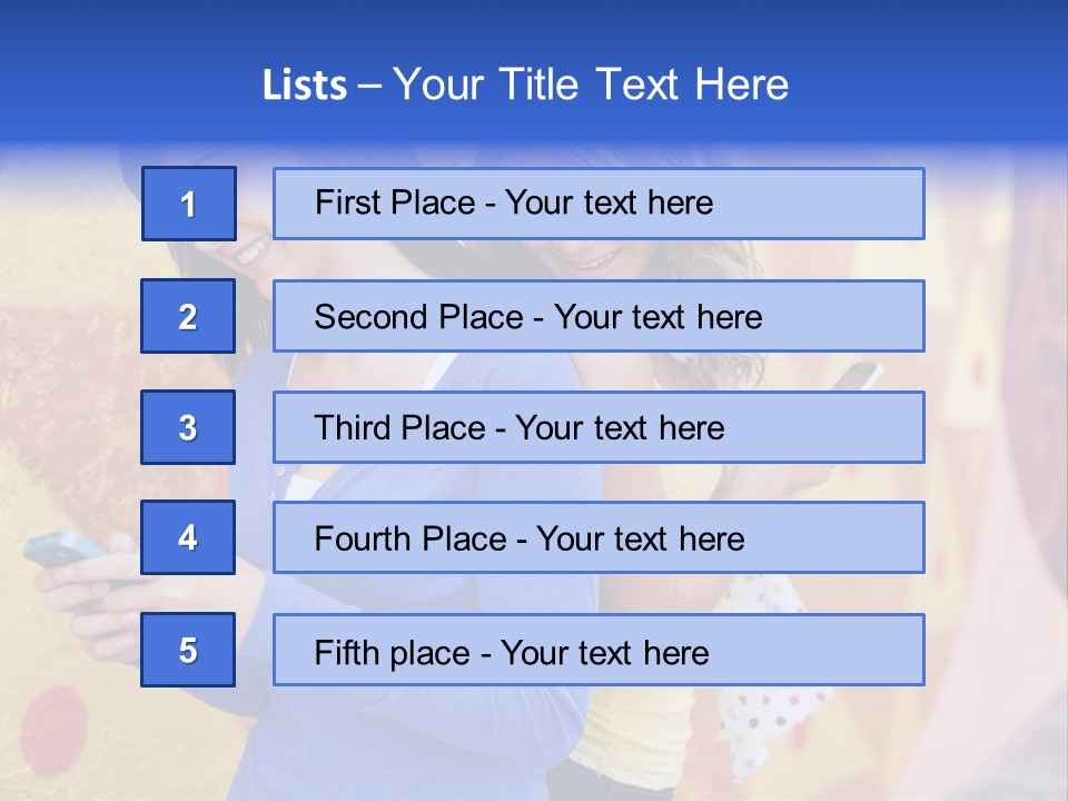 Cute Friendship Horizontal PowerPoint Template