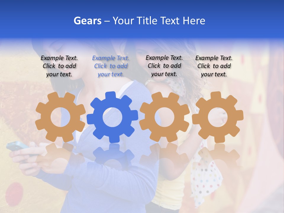 Cute Friendship Horizontal PowerPoint Template