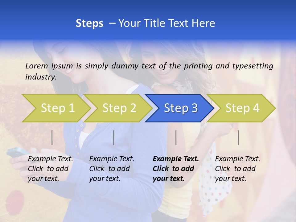 Cute Friendship Horizontal PowerPoint Template