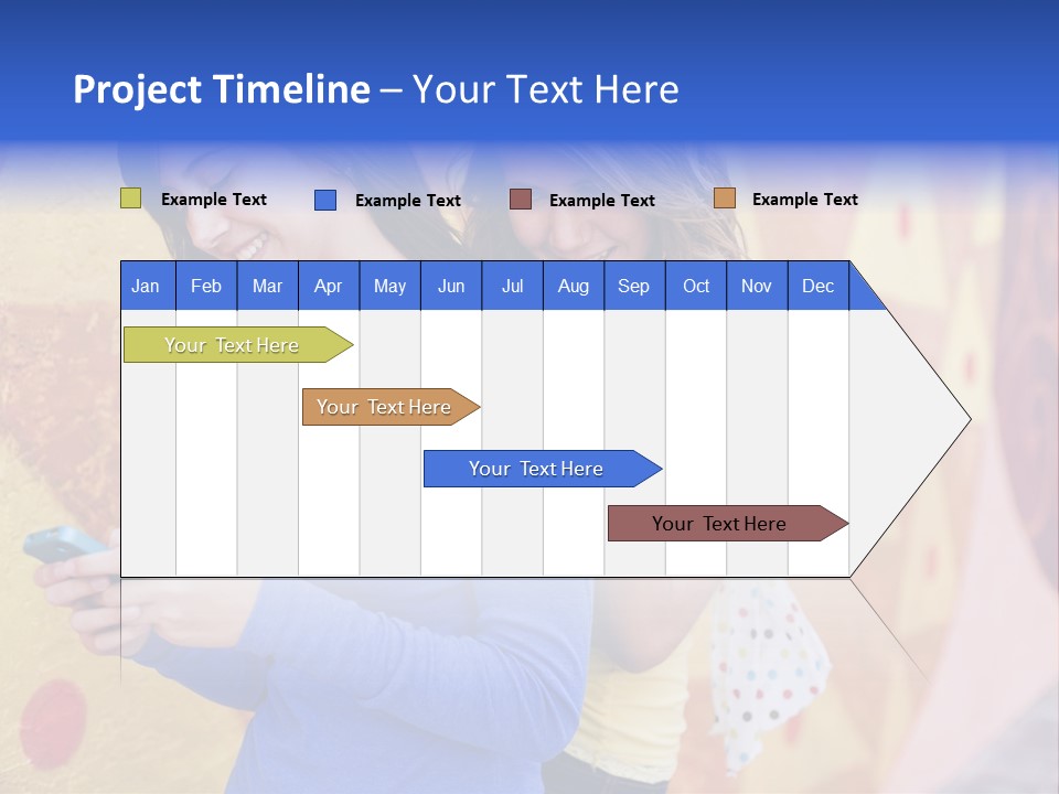 Cute Friendship Horizontal PowerPoint Template