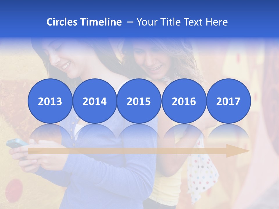 Cute Friendship Horizontal PowerPoint Template