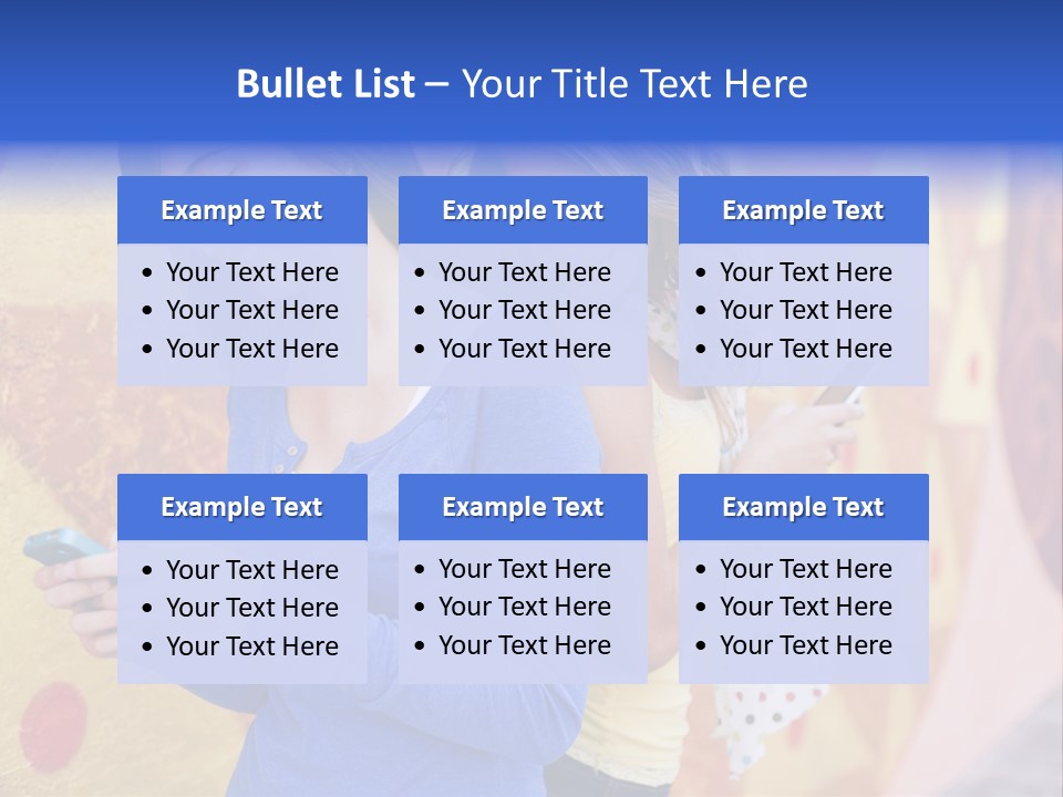 Cute Friendship Horizontal PowerPoint Template