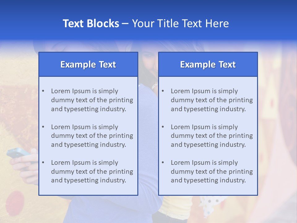Cute Friendship Horizontal PowerPoint Template
