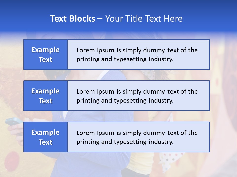Cute Friendship Horizontal PowerPoint Template