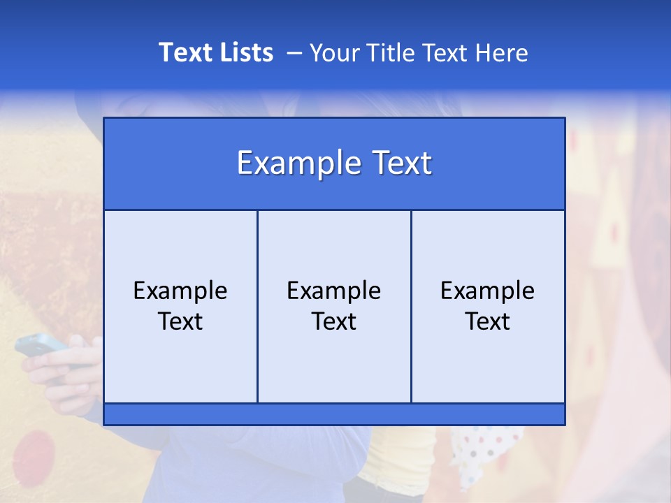 Cute Friendship Horizontal PowerPoint Template