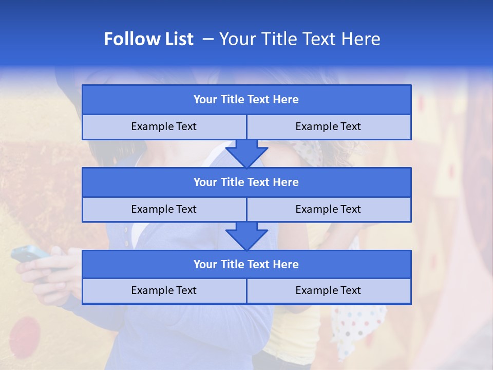 Cute Friendship Horizontal PowerPoint Template