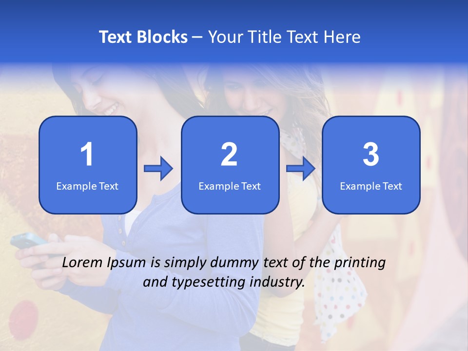 Cute Friendship Horizontal PowerPoint Template